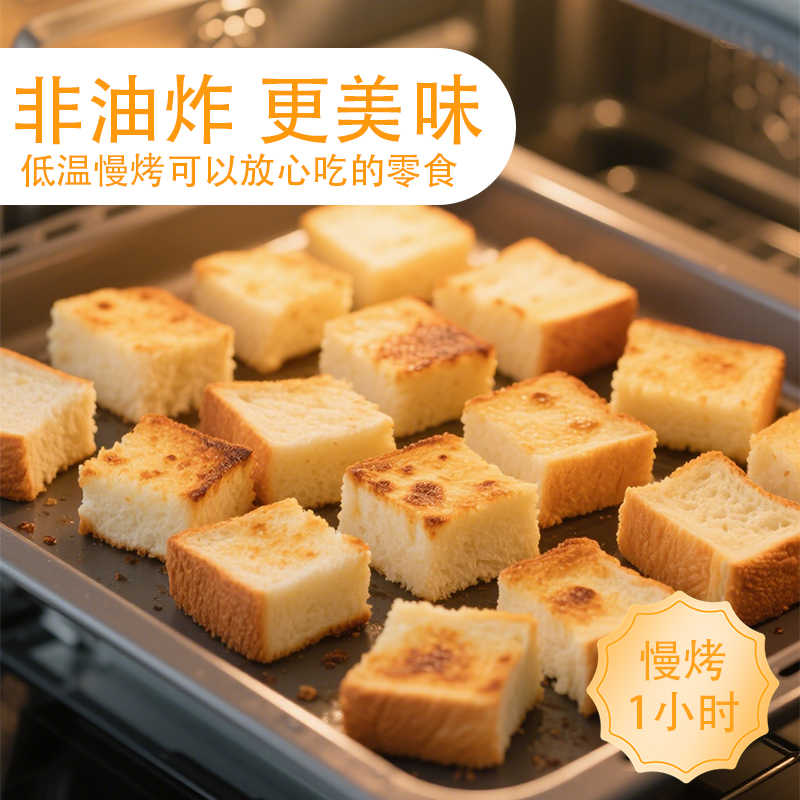 沙拉伴侣蜂蜜全麦吐司面包丁*3袋